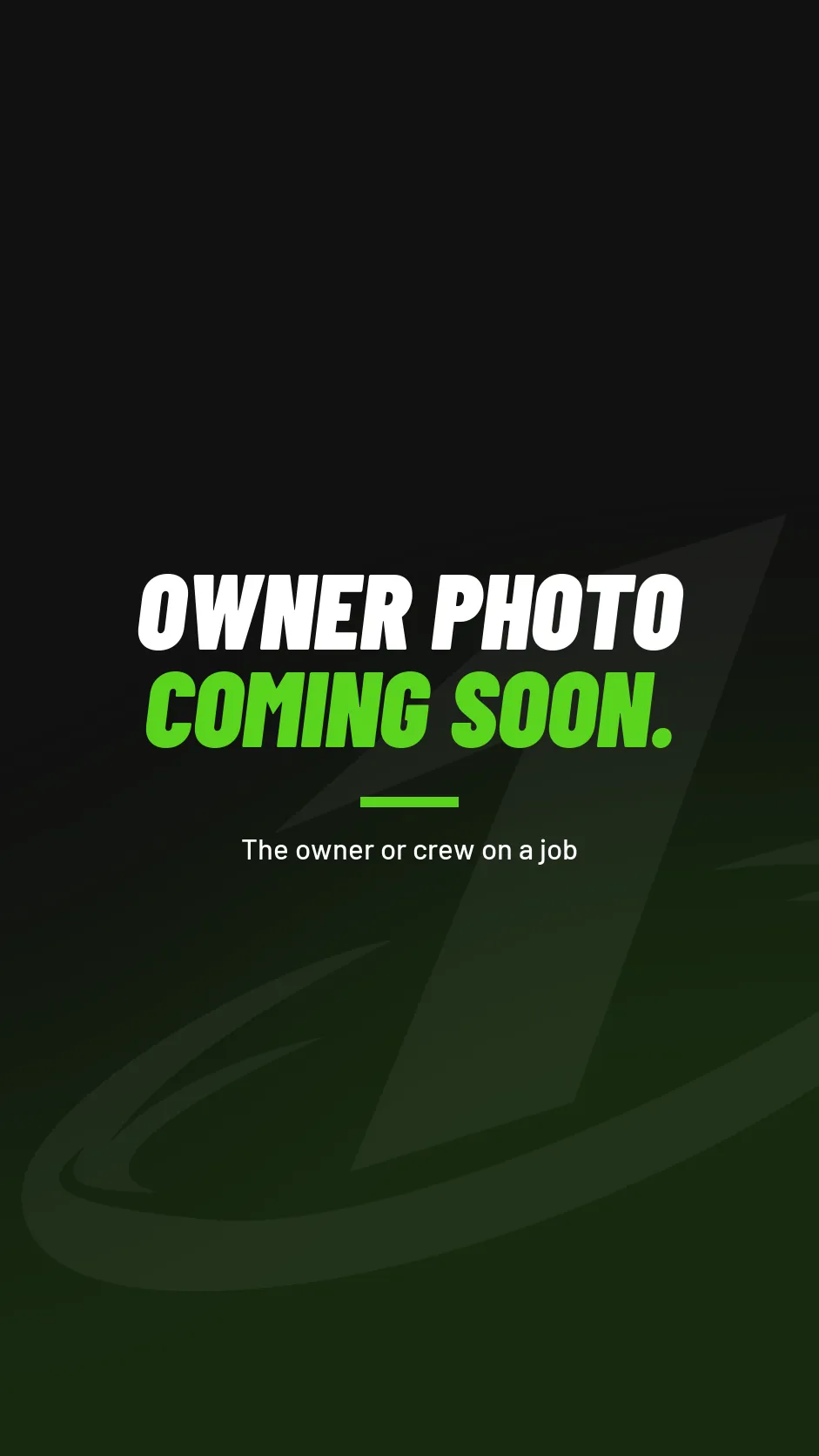 Photo placeholder for the One Sweep Junk Removal owner on a job